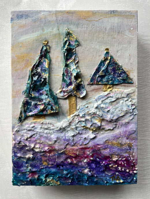 Northern Light Winter Painting #4