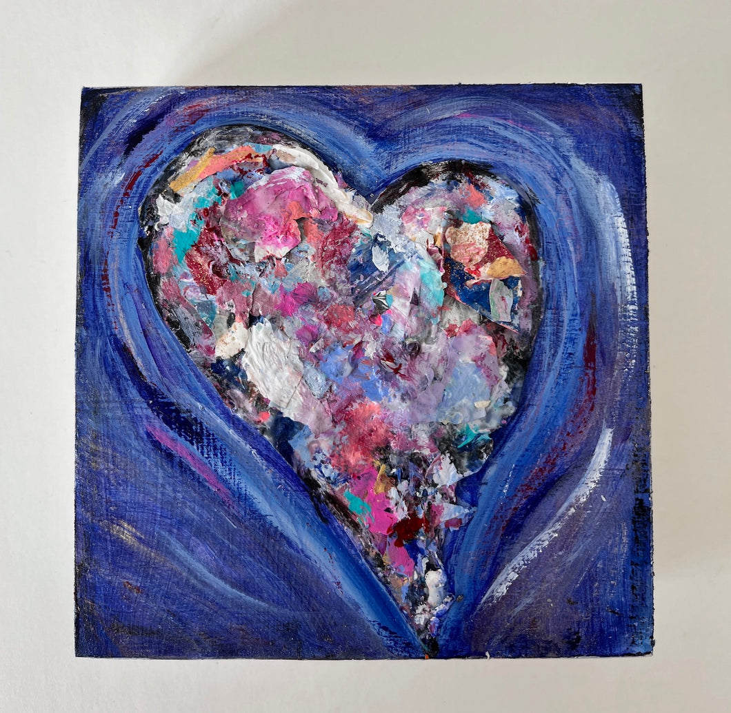 Textured Heart #13 - 5x5