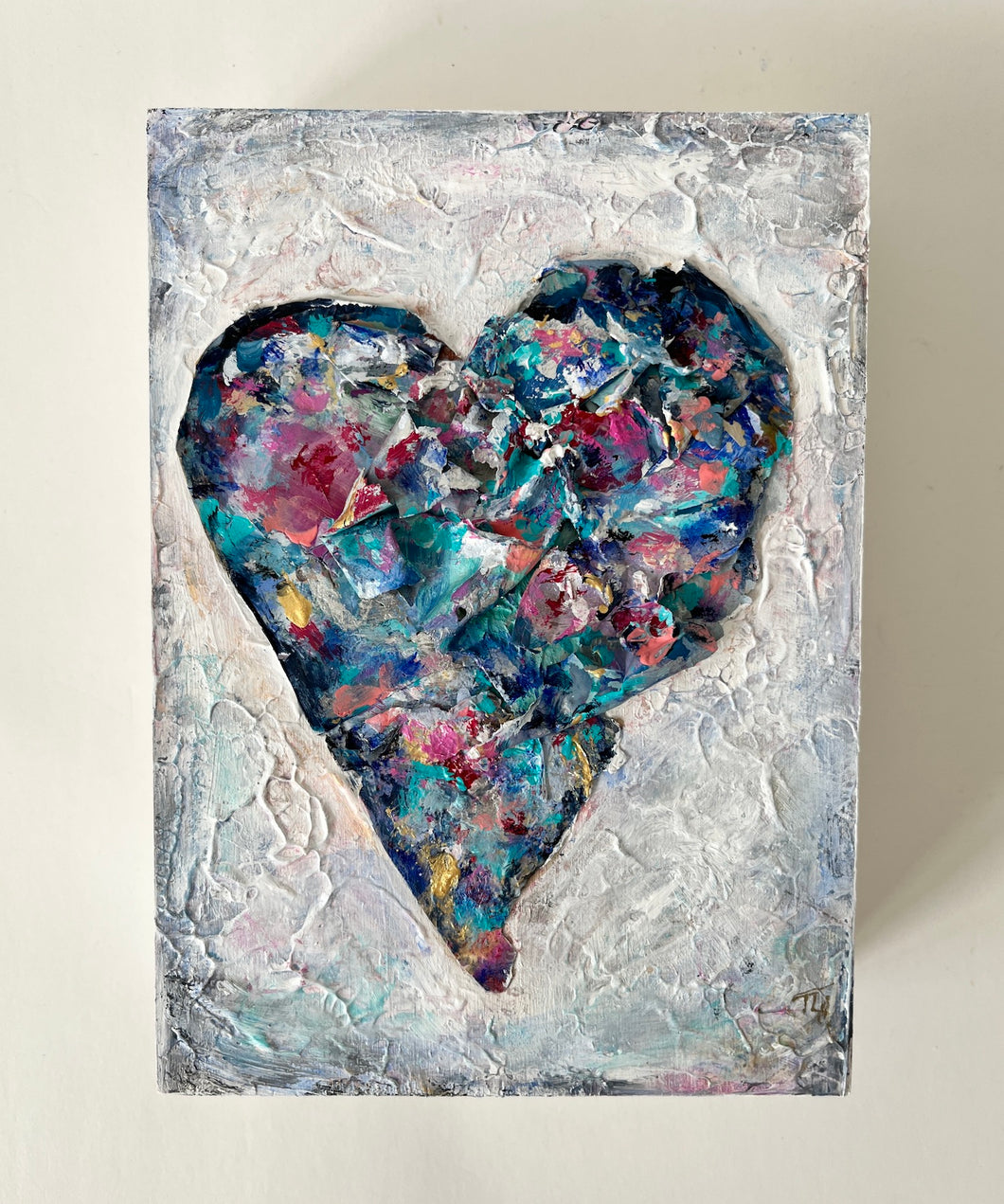 Textured Heart #4 - 5x7